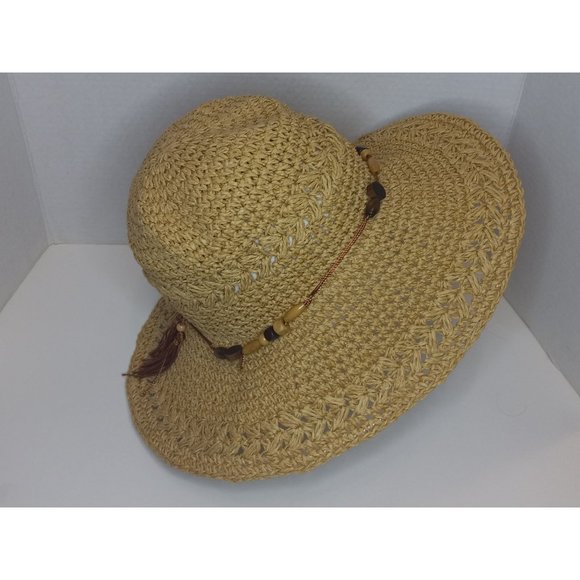 D&Y One Size Wide Brim Sun Travel Packable Vacation Beach Pool Hat - Picture 2 of 5